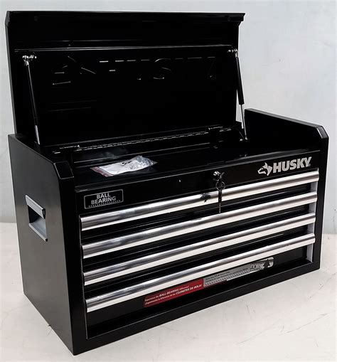 husky metal portable tool box|husky tool chest clearance.